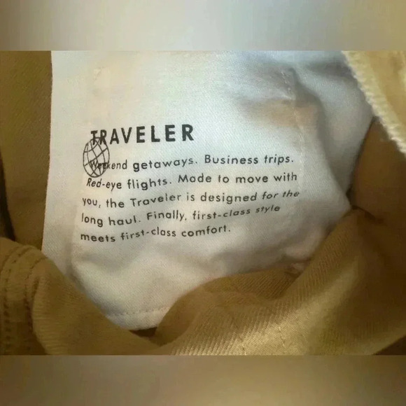 Banana Republic Slim Traveler Pant Ochre Yellow - Picture 11 of 16
